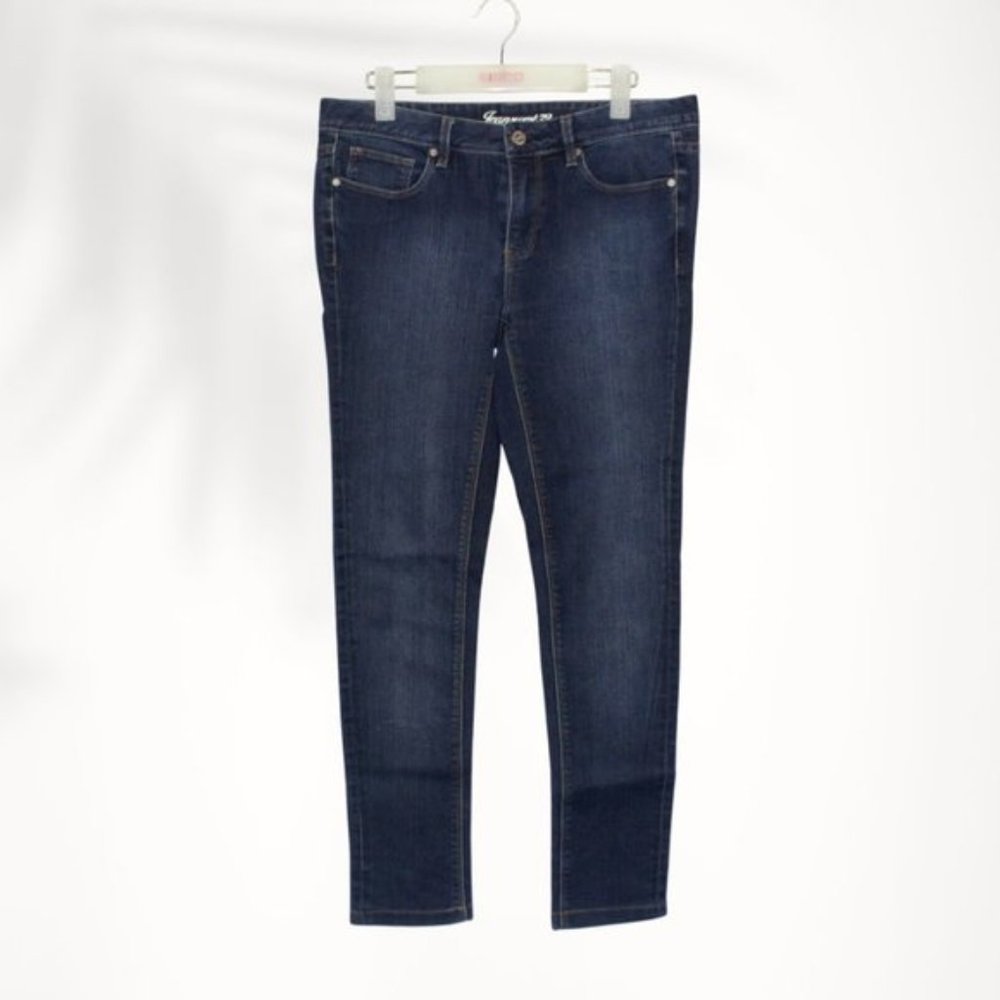 Jeanswest Womens Super Skinny Jeans Size 10 Mid Rise Medium Wash Stretch